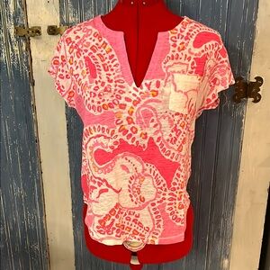 Pink Lilly Pulitzer XS top